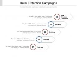 Retail retention campaigns ppt powerpoint presentation icon deck cpb