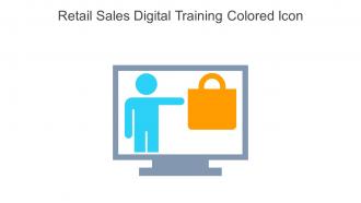 Retail Sales Digital Training Colored Icon In Powerpoint Pptx Png And Editable Eps Format