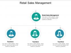 Retail sales management ppt powerpoint presentation infographics samples cpb