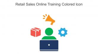 Retail Sales Online Training Colored Icon In Powerpoint Pptx Png And Editable Eps Format