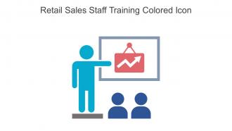 Retail Sales Staff Training Colored Icon In Powerpoint Pptx Png And Editable Eps Format
