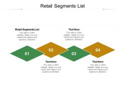 Retail segments list ppt powerpoint presentation visual aids show cpb