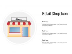Retail shop icon