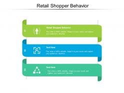 Retail shopper behavior ppt powerpoint infographic template visual aids cpb