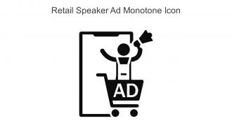 Retail Speaker Ad Monotone Icon In Powerpoint Pptx Png And Editable Eps Format