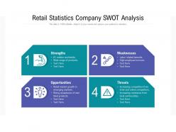Retail statistics company swot analysis