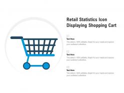 Retail Statistics Icon Displaying Shopping Cart