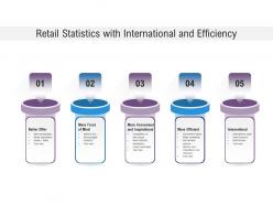 Retail statistics with international and efficiency