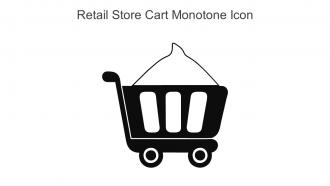 Retail Store Cart Monotone Icon In Powerpoint Pptx Png And Editable Eps Format