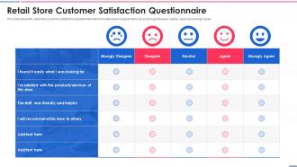 Retail Store Customer Satisfaction Questionnaire