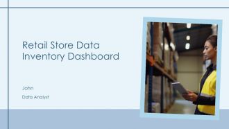 Retail Store Data Inventory Dashboard PPT Mockup AT