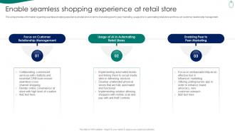 Retail Store Experience Enable Seamless Shopping Experience At Retail Store