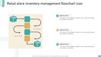 Retail Store Inventory Management Flowchart Icon