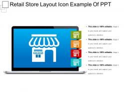 Retail store layout icon example of ppt