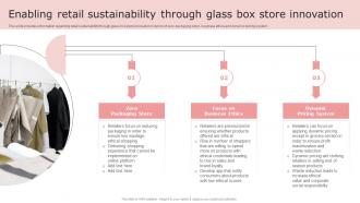 Retail Store Management Playbook Enabling Retail Sustainability Through Glass Box Store Innovation