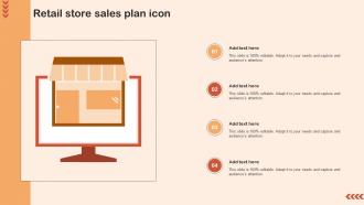Retail Store Sales Plan Icon