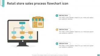 Retail Store Sales Process Flowchart Icon