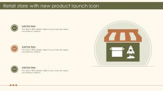 Retail Store With New Product Launch Icon