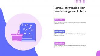 Retail Strategies For Business Growth Icon