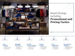 Retail strategy including promotional and pricing tactics