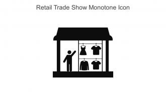 Retail Trade Show Monotone Icon In Powerpoint Pptx Png And Editable Eps Format