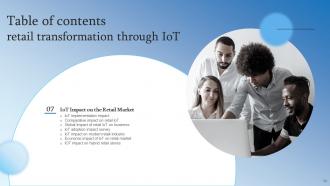Retail Transformation Through IoT Powerpoint Presentation Slides Interactive Designed