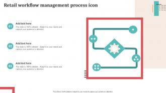 Retail Workflow Management Process Icon