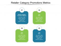 Retailer category promotions metrics ppt powerpoint outline background cpb