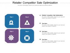 Retailer competitor sale optimization ppt powerpoint presentation gallery brochure cpb