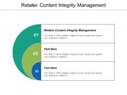 Retailer content integrity management ppt powerpoint presentation ideas vector cpb