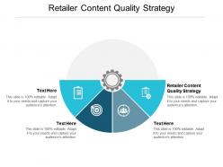 Retailer content quality strategy ppt powerpoint presentation layouts infographics cpb