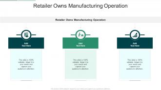 Retailer Owns Manufacturing Operation In Powerpoint And Google Slides Cpb