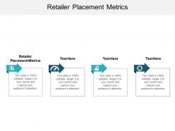 Retailer placement metrics ppt powerpoint presentation gallery professional cpb