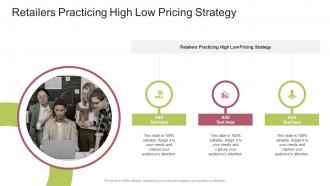 Retailers Practicing High Low Pricing Strategy In Powerpoint And Google Slides Cpb