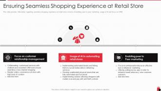 Retailing techniques for optimal consumer engagement ensuring seamless shopping