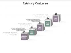 Retaining customers ppt powerpoint presentation model layouts cpb