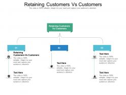 Retaining customers vs customers ppt powerpoint presentation infographic template cpb