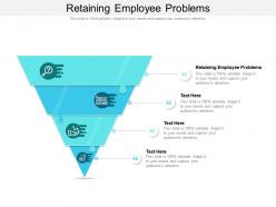 Retaining employee problems ppt powerpoint presentation gallery ideas cpb