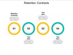 Retention contracts ppt powerpoint presentation professional background images cpb