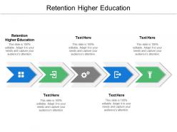 Retention higher education ppt powerpoint presentation ideas layout cpb