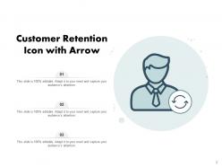 Retention Icon Circle Arrow Customer Document Employee