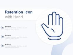 Retention icon with hand