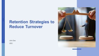 Retention Strategies To Reduce Turnover PPT Template AT