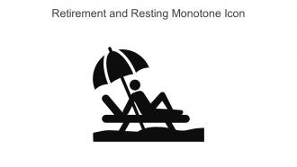 Retirement And Resting Monotone Icon In Powerpoint Pptx Png And Editable Eps Format