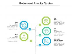 Retirement annuity quotes ppt powerpoint presentation portfolio slides cpb
