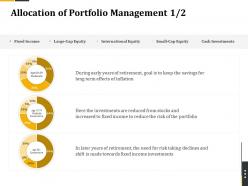 Retirement Benefits Allocation Of Portfolio Management