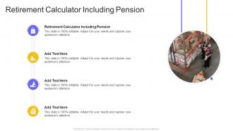Retirement Calculator Including Pension In Powerpoint And Google Slides Cpb