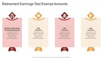Retirement Earnings Test Exempt Amounts In Powerpoint And Google Slides Cpb