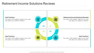 Retirement Income Solutions Reviews In Powerpoint And Google Slides Cpb
