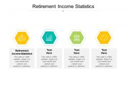 Retirement income statistics ppt powerpoint presentation infographics portfolio cpb